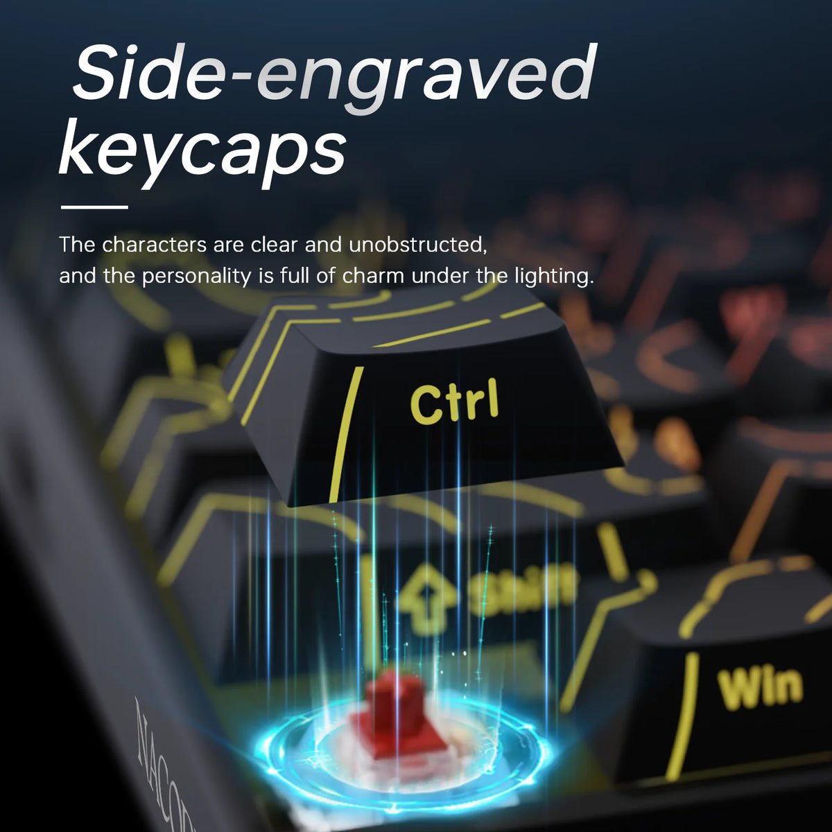 AJAZZ NACODEX NK68 RGB Mechanical Keyboard - Black