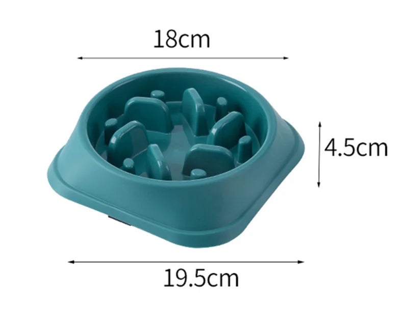 Slow Feed Anti-Choking Pet Bowl for Cats & Dogs - Picture Color 14