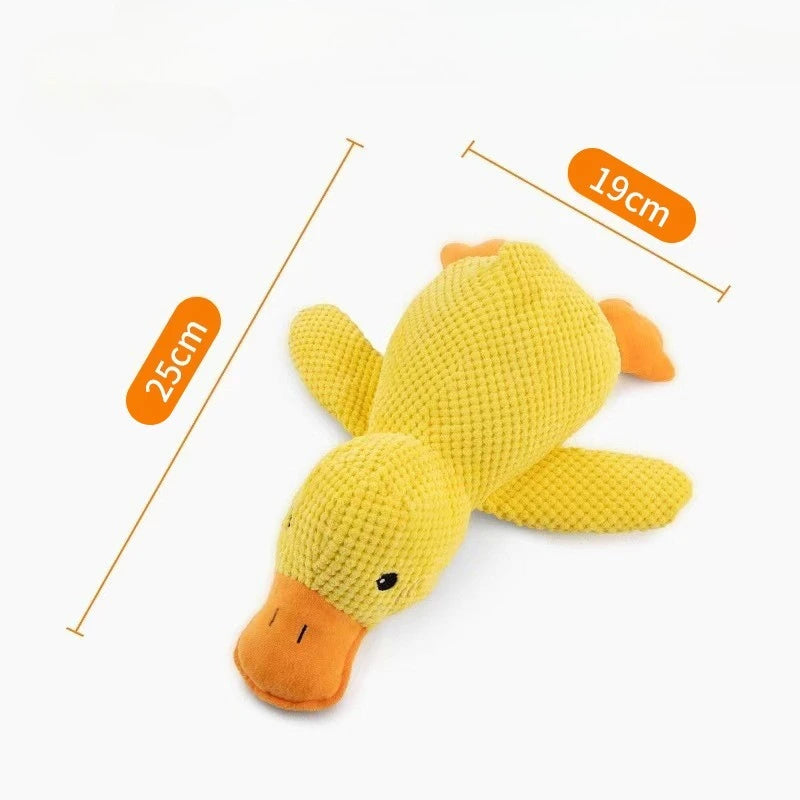 Plush Sleeping Duck Dog Toy for Small & Large Dogs