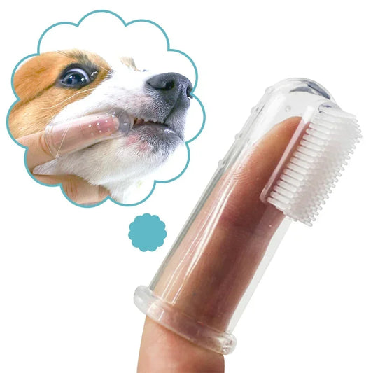 Soft Pet Finger Toothbrush for Dogs & Cats