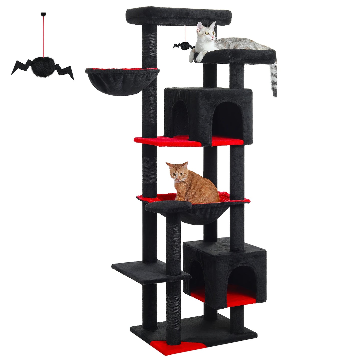 Tall Cat Tree Tower for Indoor Cats with Large Platforms image 7