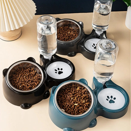 Automatic Pet Feeder and Water Dispenser, Integrated Feeding