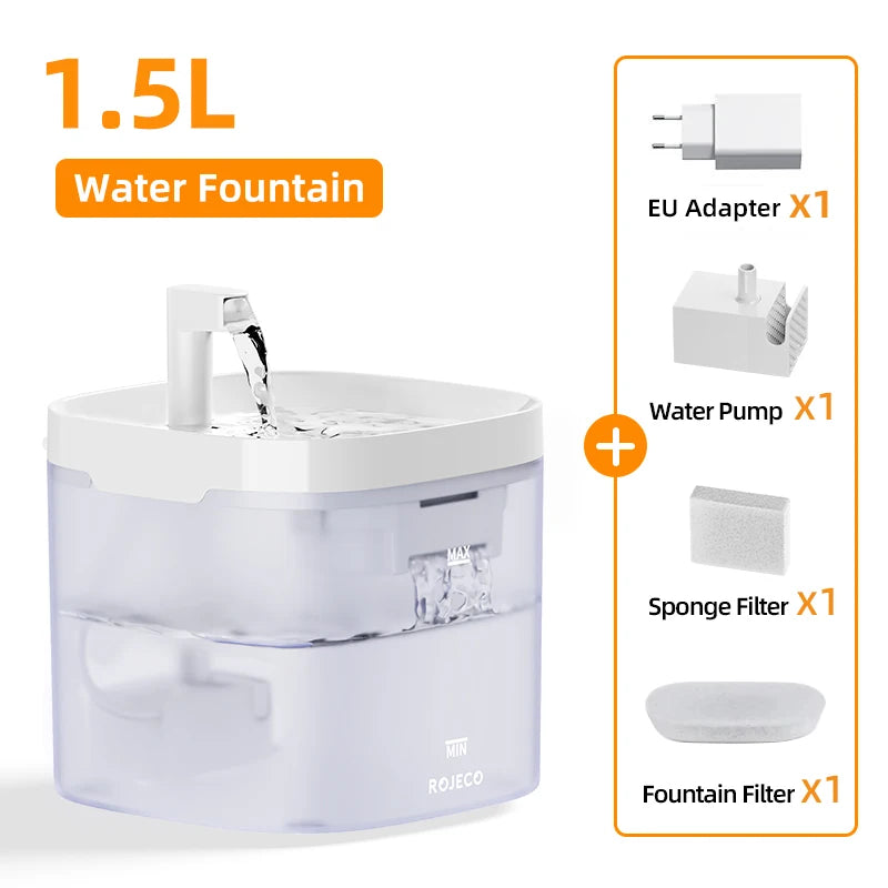 ROJECO Smart Automatic Cat Water Fountain image 20