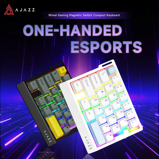 AJAZZ AK029 One-Handed Magnetic Gaming Keyboard - Black