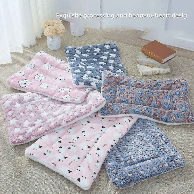 Flannel Pet Sleeping Mat Dog Bed Cat Litter Puppy Bed Dog Sofa image 2
