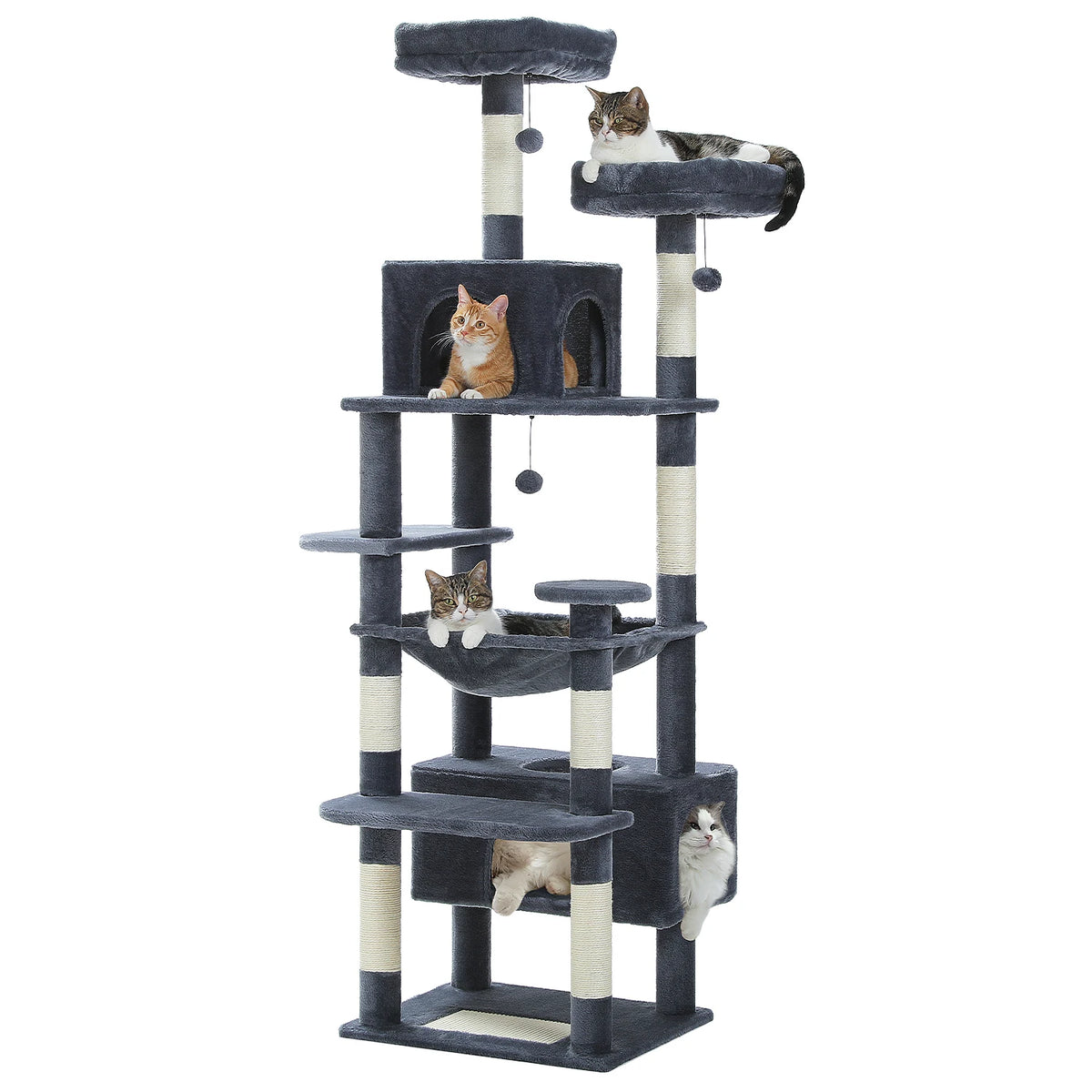 Large Cat Tree Tower for Indoor Cats with Sisal Posts image 54