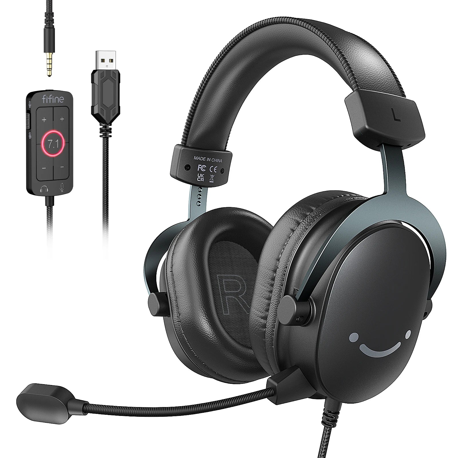 FIFINE Headset,3.5 mm jack & USB Headphone with 7.1 Surround image 15