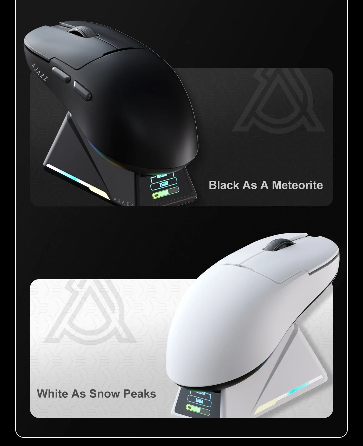 AJAZZ AJ159 Apex Wireless RGB Gaming Mouse - Black