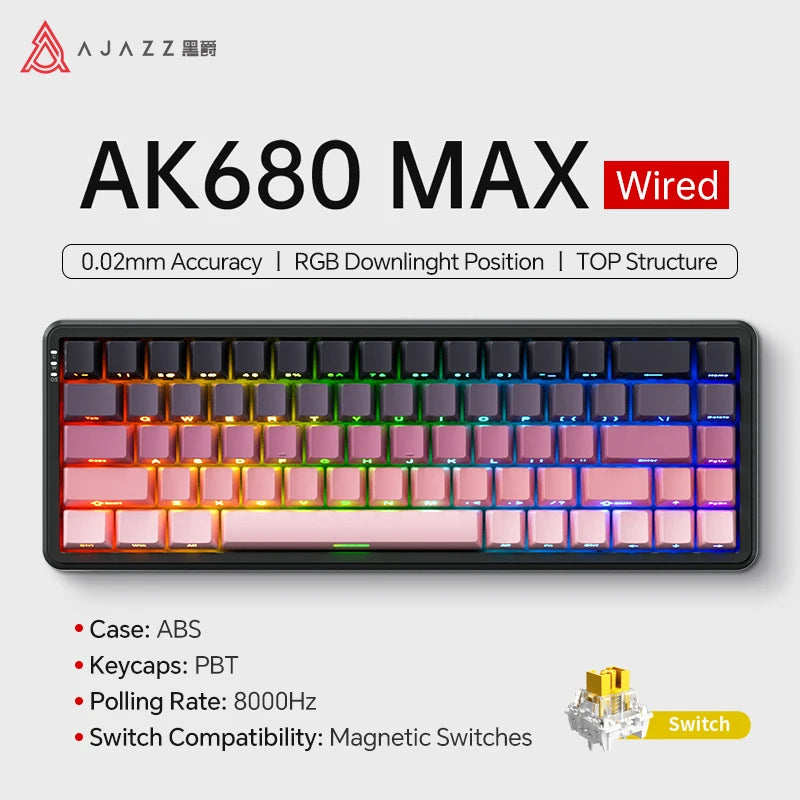 AJAZZ AK680 Max Magnetic Mechanical Keyboard 60% - Blue