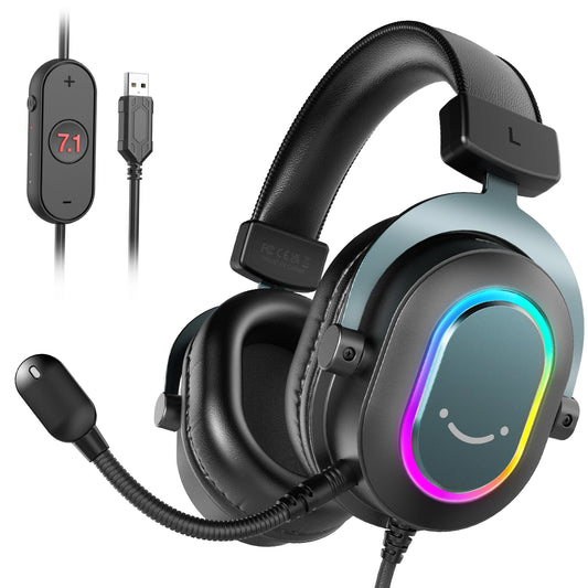 FIFINE Dynamic RGB Over-Ear Gaming Headset with Mic - Default Title