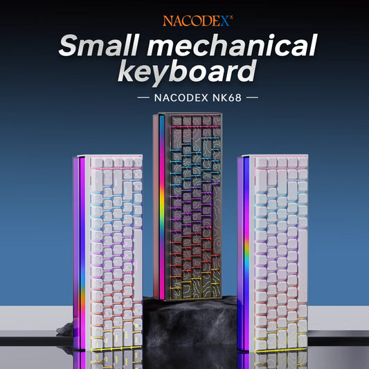 AJAZZ NACODEX NK68 RGB Mechanical Keyboard - White