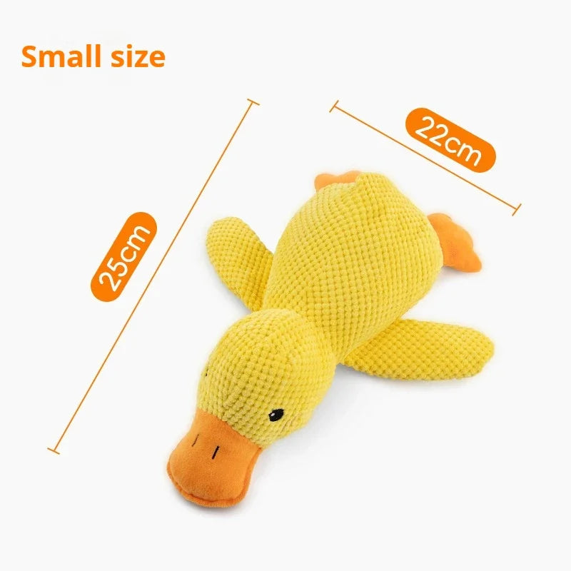 Plush Sleeping Duck Dog Toy – Bite-Resistant Design