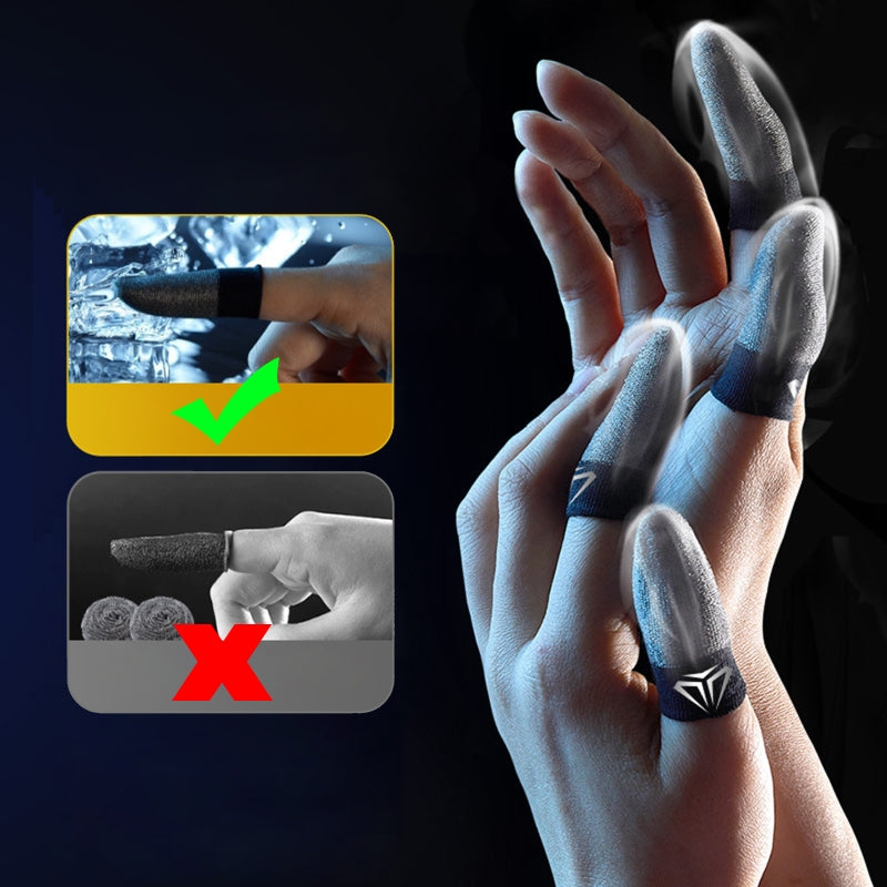 Mobile Gaming Fingertip Gloves – Sweatproof & Anti-Slip
