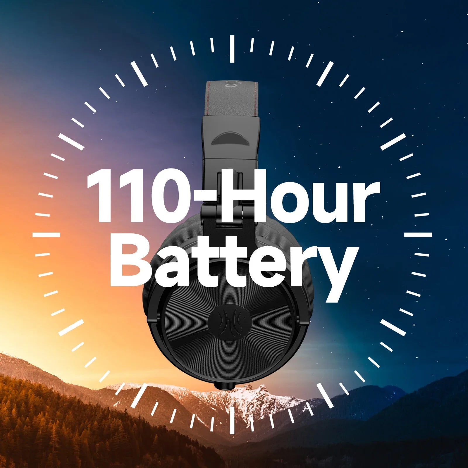 OneOdio Wireless Bluetooth Headphones - 110-Hour Battery image 3