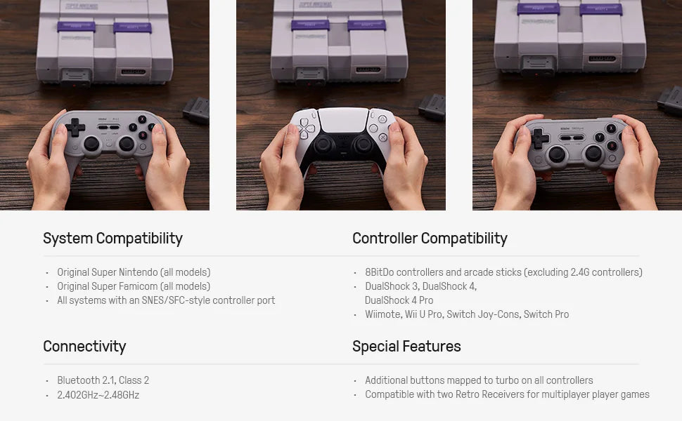 8BitDo Retro Receiver for SNES & Super Famicom image 8