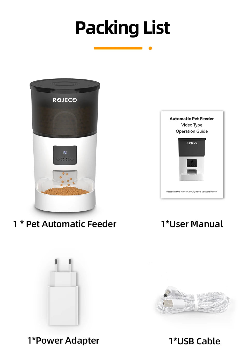 ROJECO Automatic Cat Feeder with Camera image 21