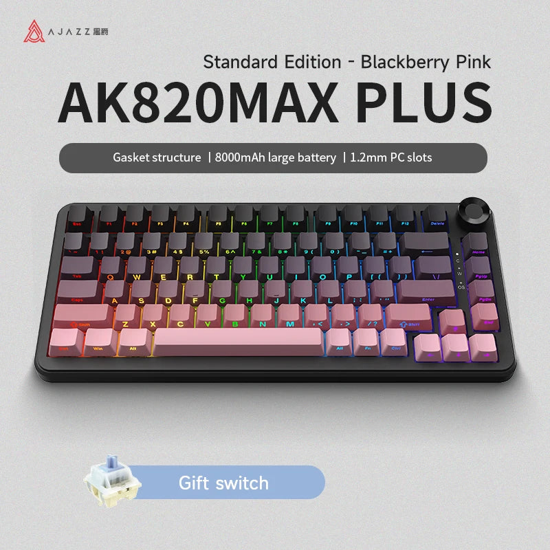AJAZZ AK820 Max Tri-Mode Mechanical Gaming Keyboard image 9