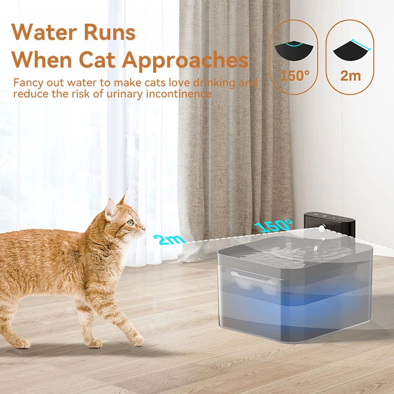 ROJECO Wireless Automatic Cat Water Fountain image 2