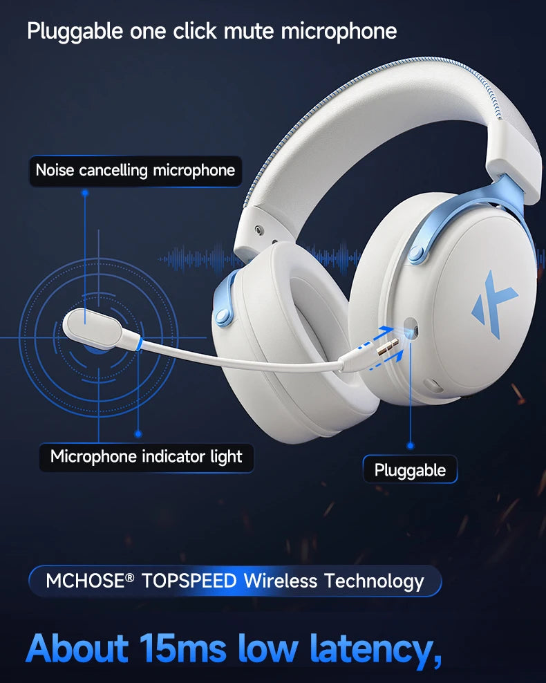 MCHOSE V9 Pro Tri-Mode Gaming Headset with Microphone image 21