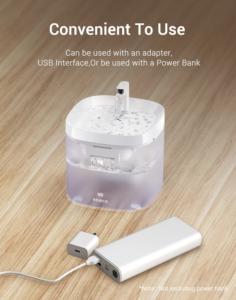 ROJECO Smart Automatic Cat Water Fountain image 15
