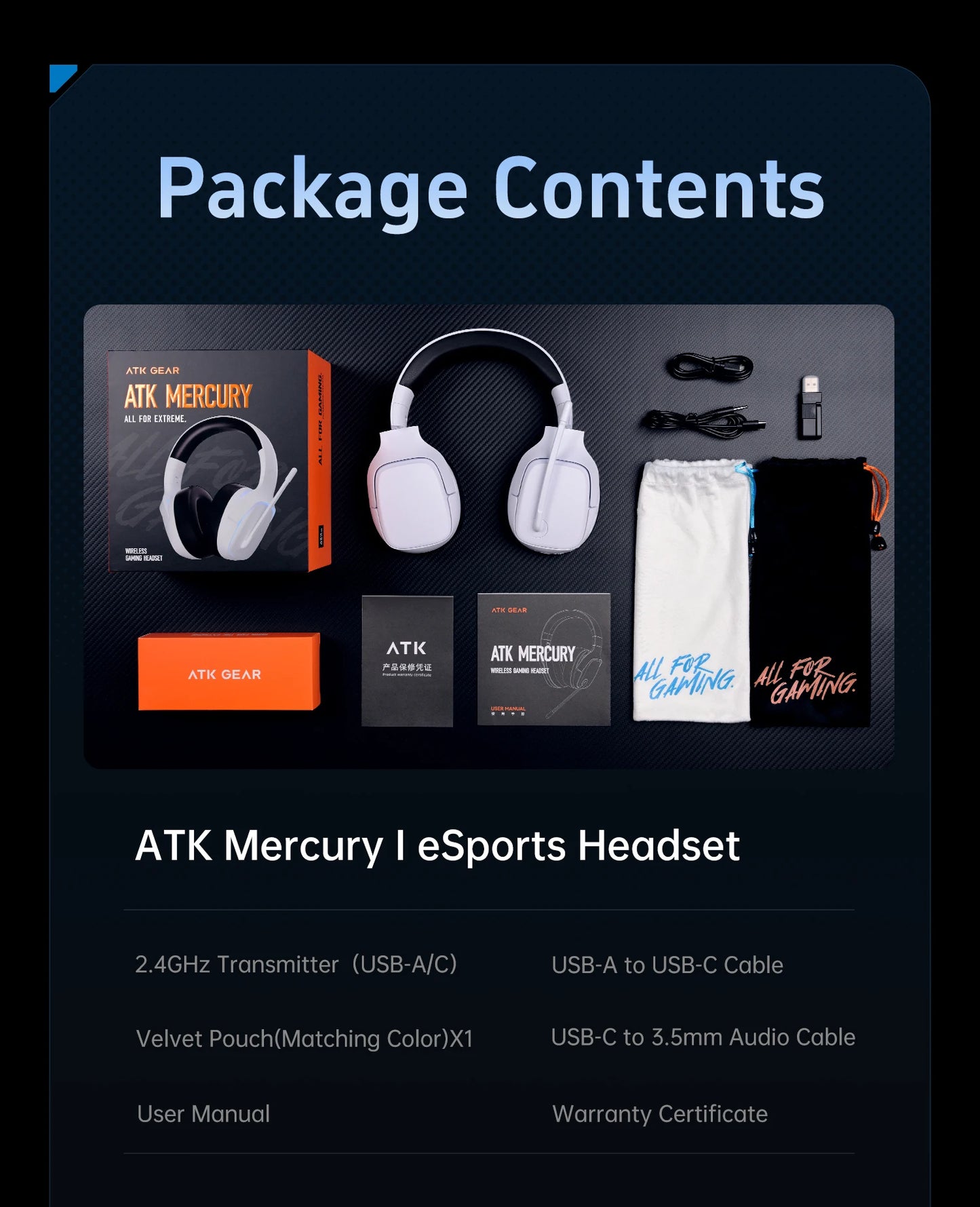 ATK M1 Tri-Mode Wireless Gaming Headset for PS5 & PC image 29