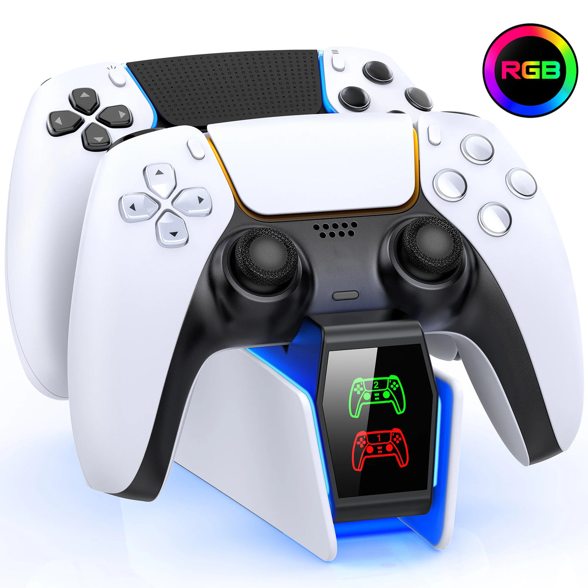 PS5 Dual Controller Charging Station with LED image 19