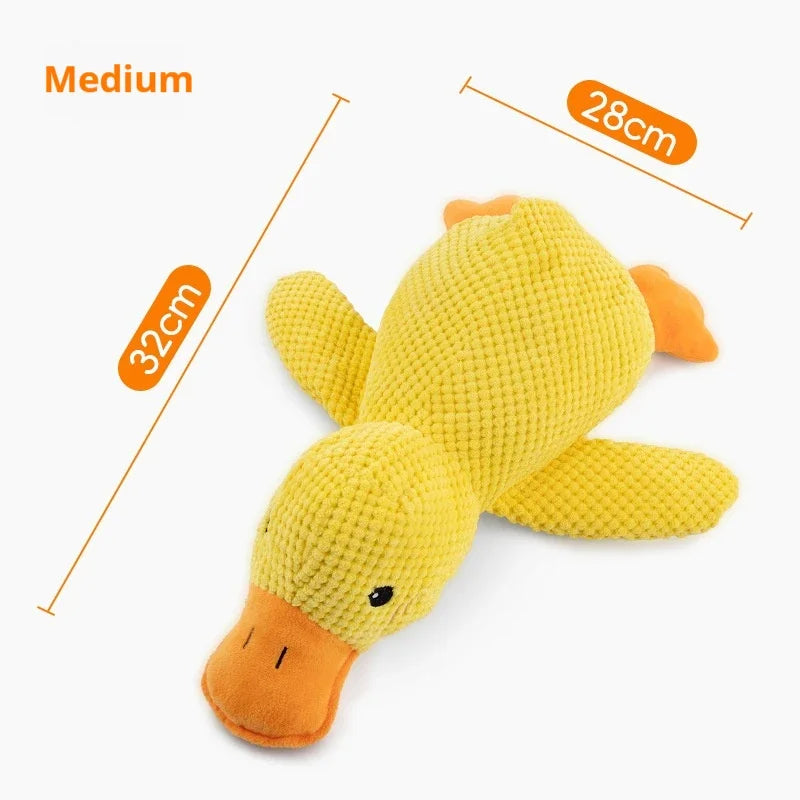 Plush Sleeping Duck Dog Toy – Bite-Resistant Design