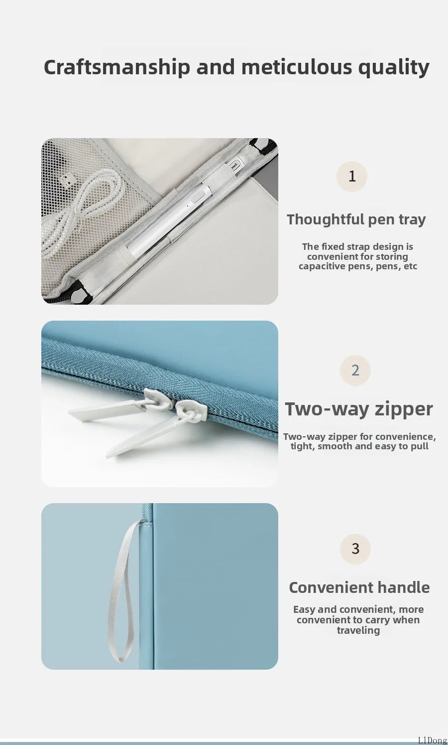 Tablet Sleeve Case 7.9 to 12.9 Inch Pouch image 21