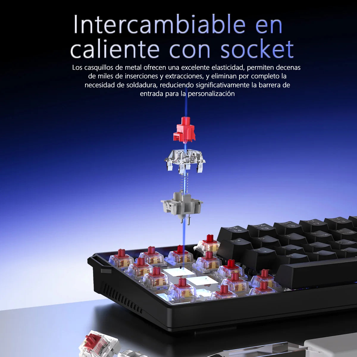 AJAZZ NK61 Wired Mechanical Gaming Keyboard 60% image 3