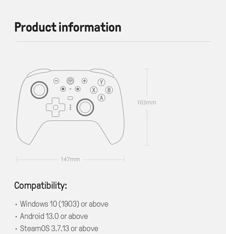 8BitDo Ultimate 2 Wireless Controller for PC & Android image 30