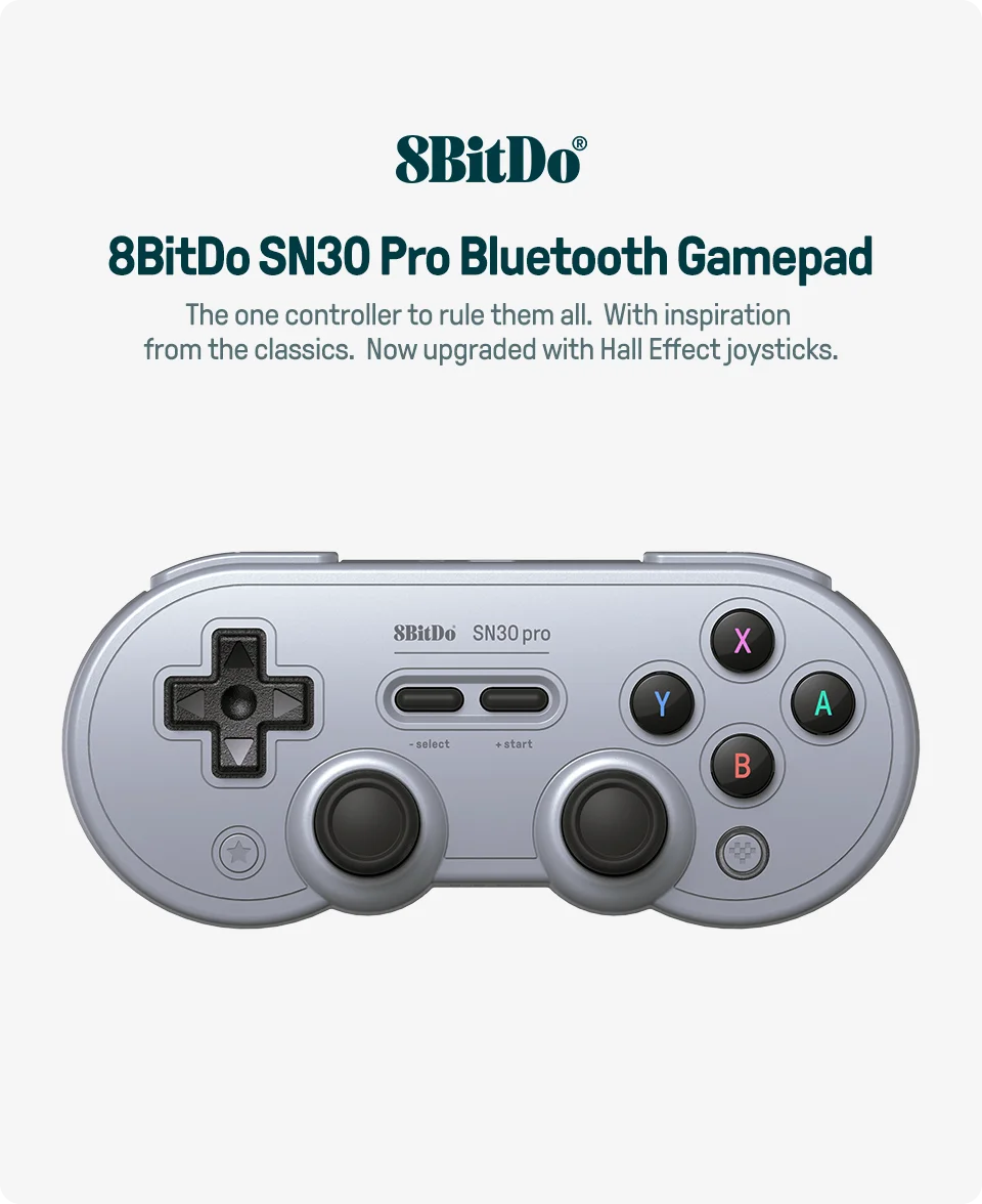 8BitDo SN30 Pro Bluetooth Hall Effect Gamepad image 7