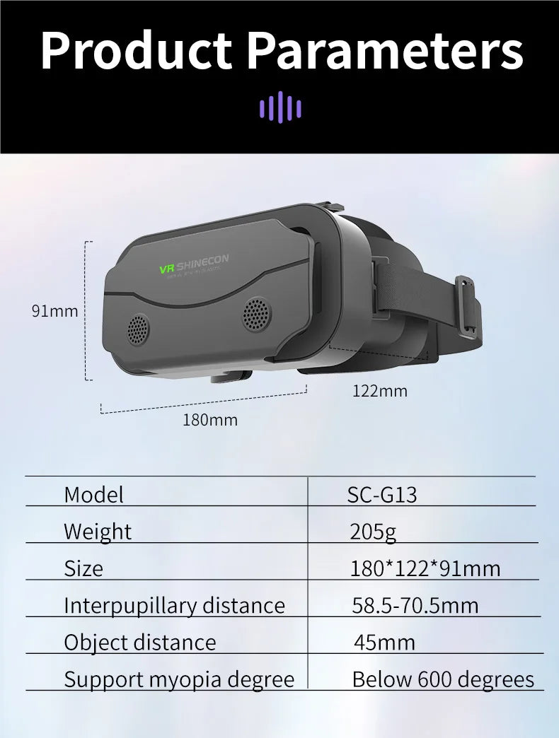 VR Virtual Reality Headset for Smartphones 3D image 20