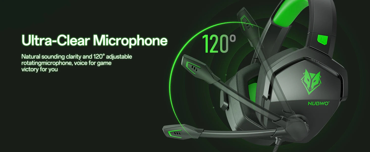 NUBWO N16 Hi-Fi Gaming Headset with Noise-Canceling Mic image 15