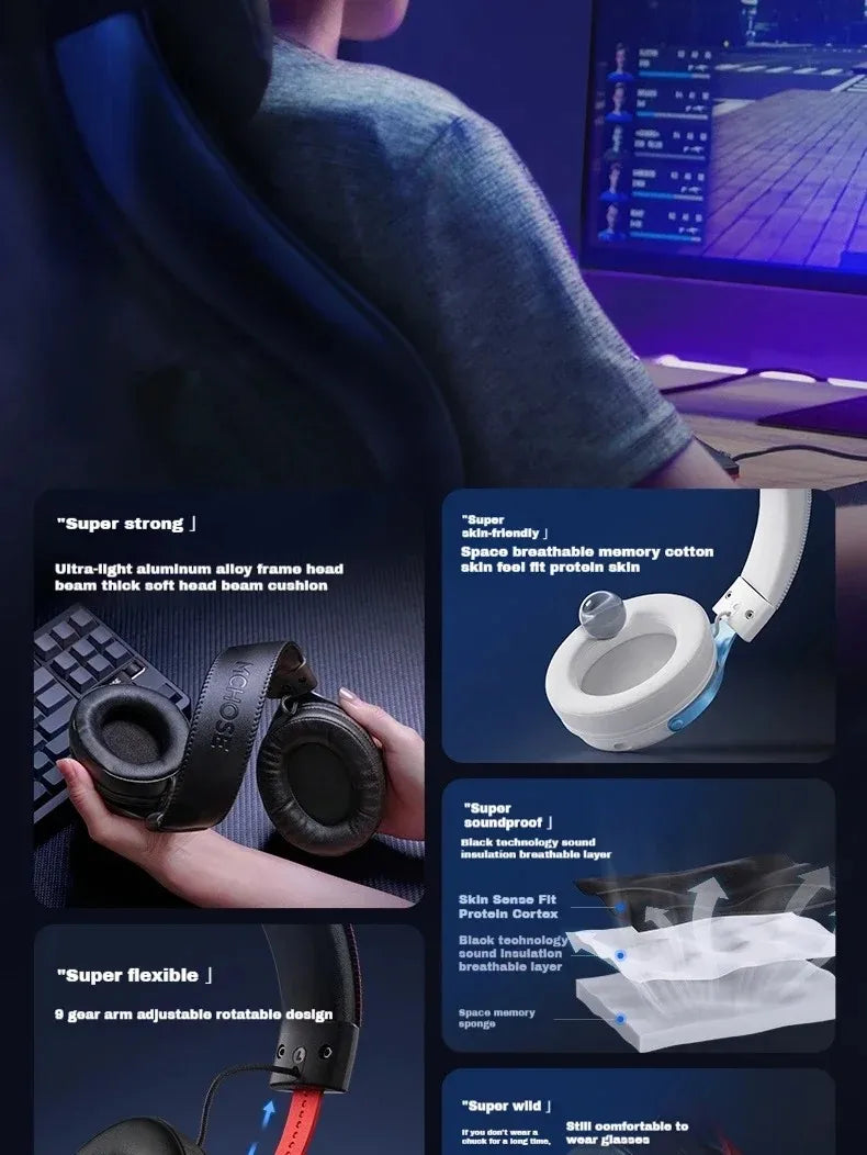 MCHOSE V9 Pro Wireless Gaming Headphones image 16