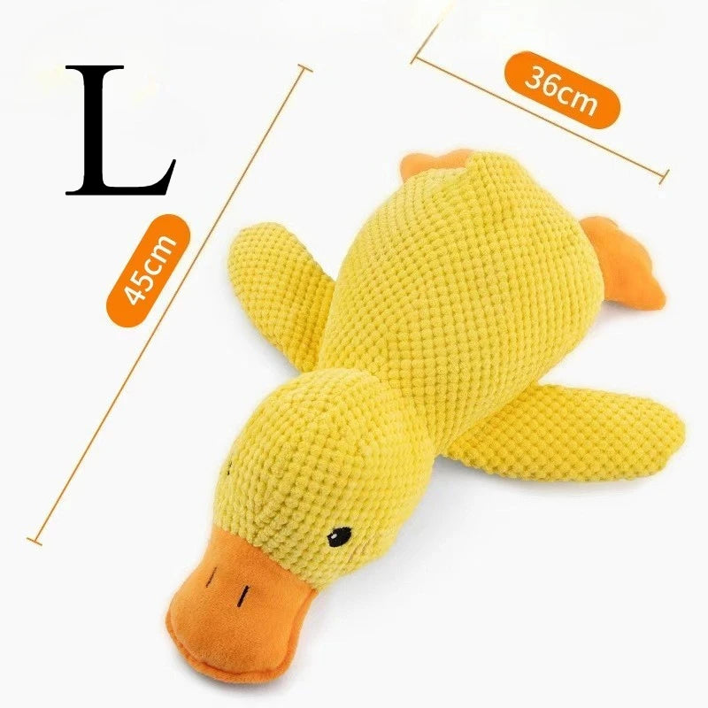 Plush Sleeping Duck Dog Toy for Small & Large Dogs