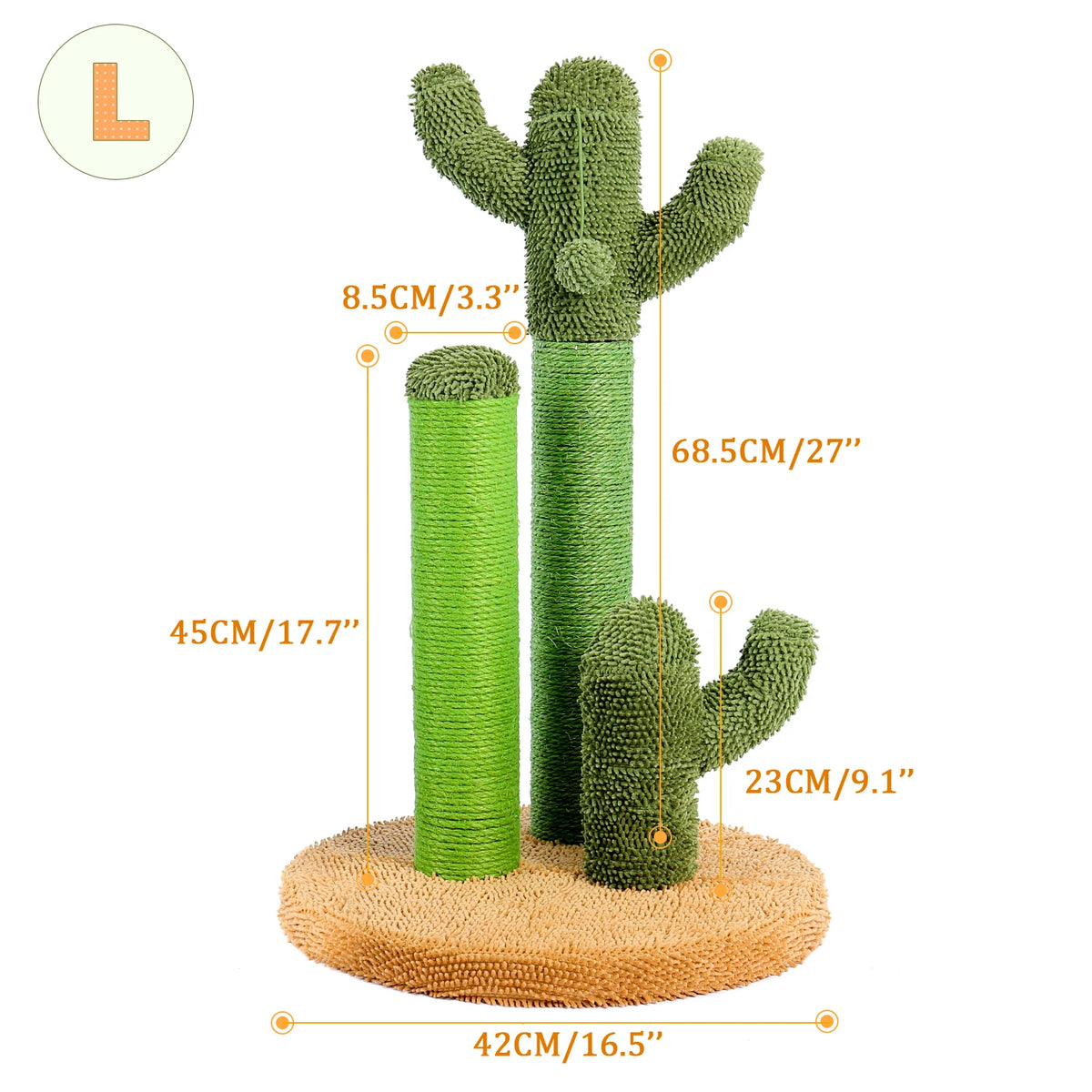Cactus Cat Scratching Post for Indoor Cats image 7