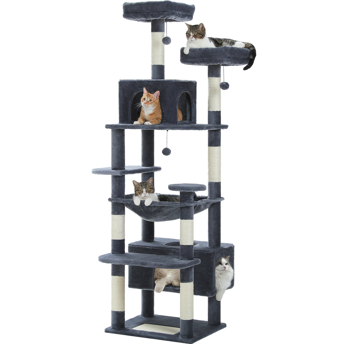 Large Cat Tree Tower for Indoor Cats with Sisal Posts image 26