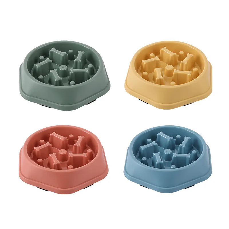 Slow Feed Anti-Choking Pet Bowl for Cats & Dogs - Picture Color 18