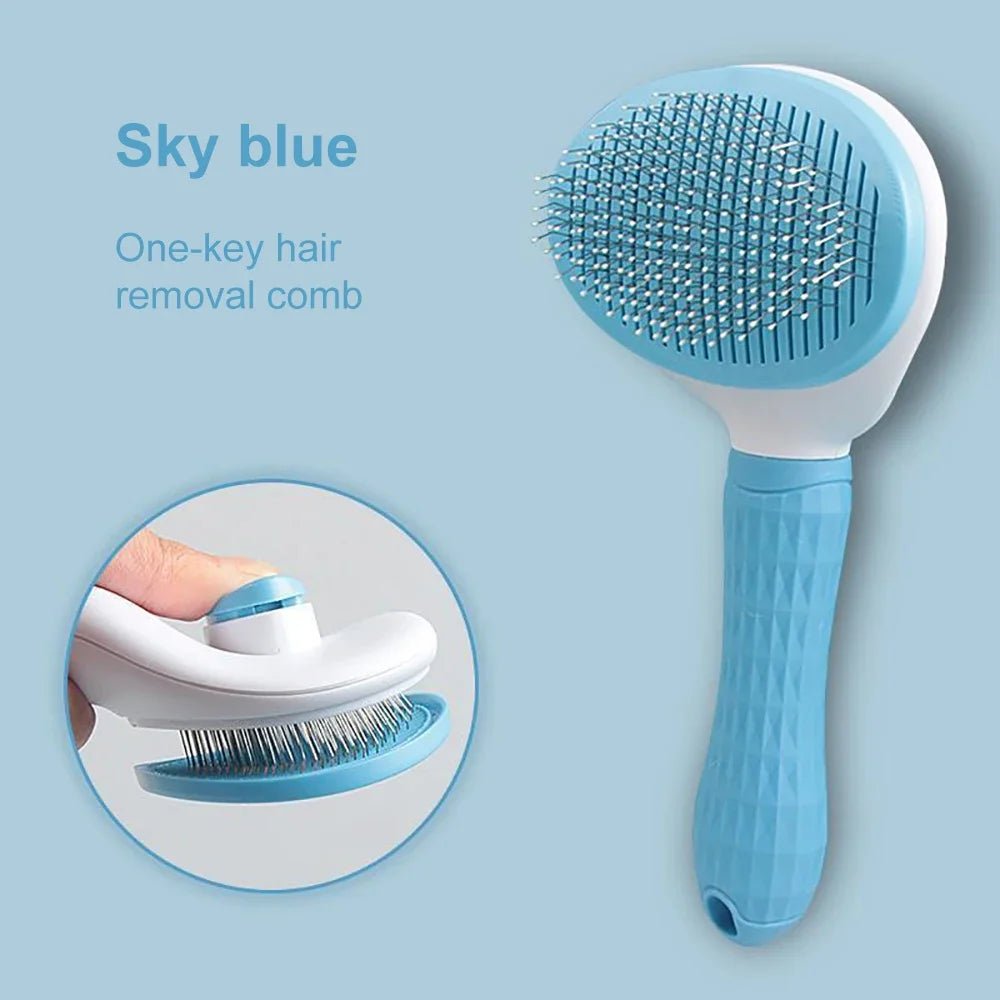 Pet Hair Remover Grooming Brush for Dogs & Cats image 11