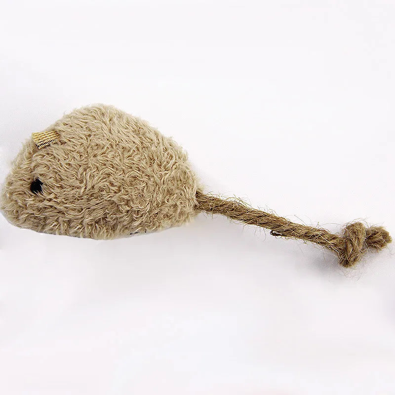 3-Piece Plush Mouse Cat Toy Set image 3