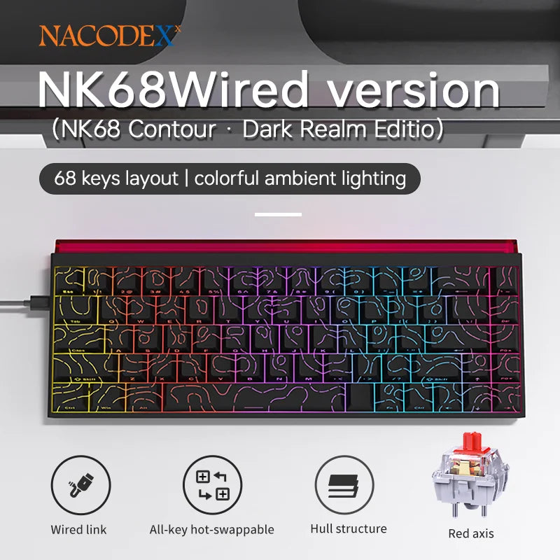 AJAZZ NACODEX NK68 RGB Mechanical Keyboard image 8