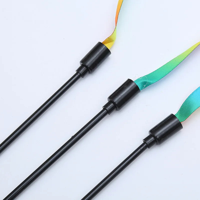 Simulation Feather Interactive Cat Toy Satin Ribbon Bell Cat image 3