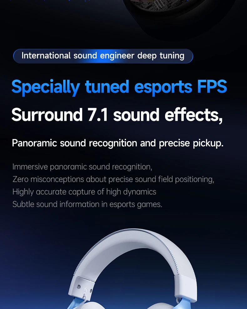 MCHOSE V9 Pro Tri-Mode Gaming Headset with Microphone image 11