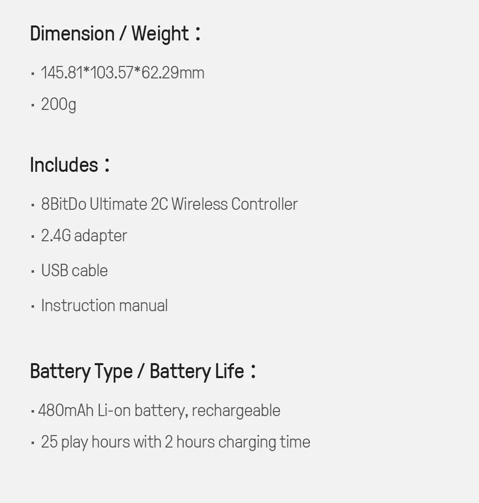 8BitDo Ultimate 2C Wireless Controller for PC image 19