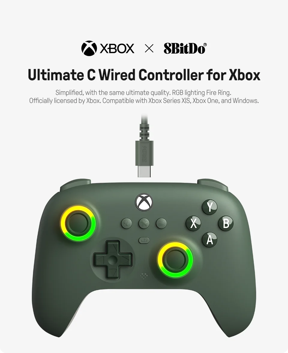 8BitDo Ultimate C Wired Xbox Controller with RGB image 8