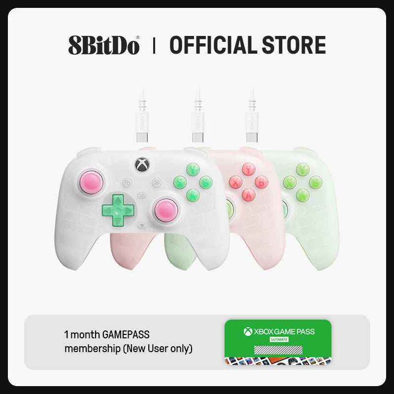 8BitDo Ultimate Mini Wired Xbox Controller with RGB - Green