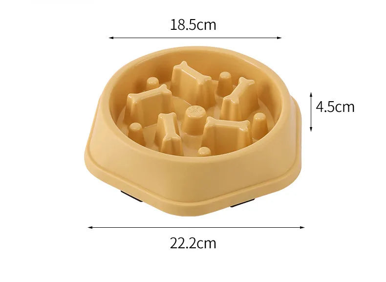 Slow Feed Anti-Choking Pet Bowl for Cats & Dogs - Picture Color 11