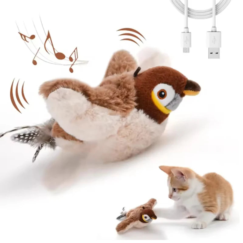 New Simulated Bird Cat Toy Interactive Toys Dog Rechargeable