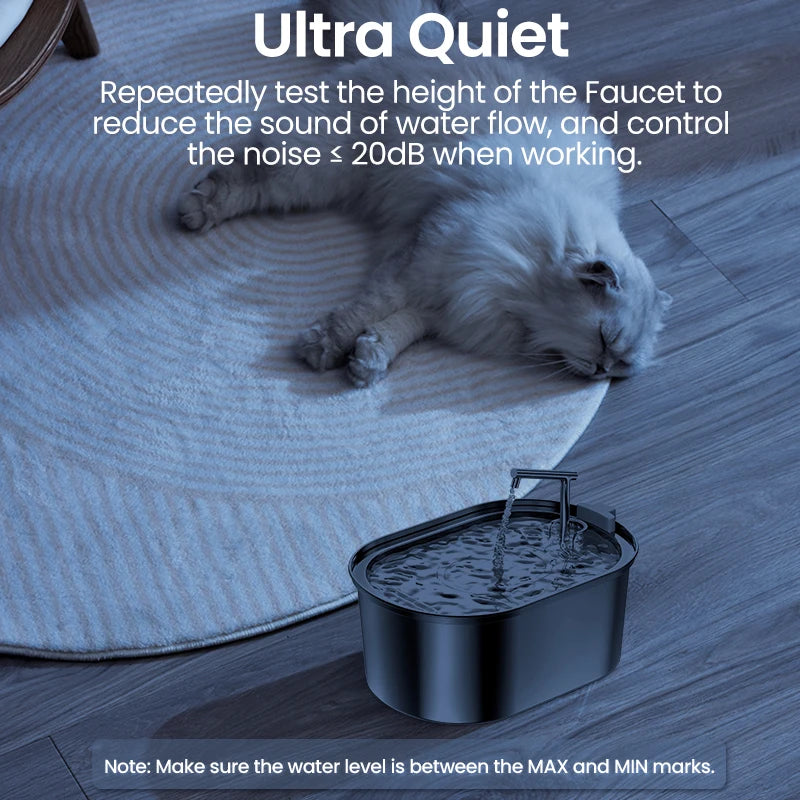 ROJECO Stainless Steel Automatic Cat Water Fountain image 4