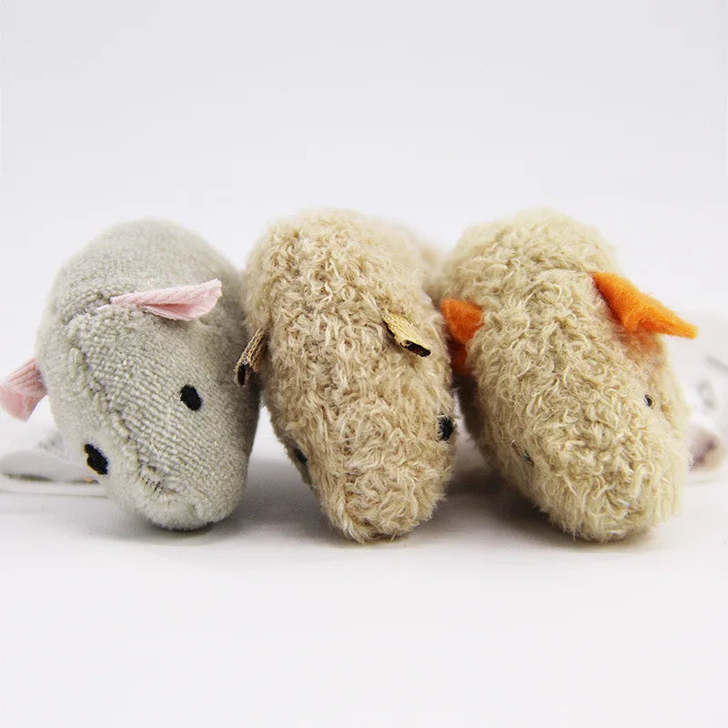 3-Piece Plush Mouse Cat Toy Set image 2
